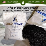 All weather Cold Road Premix 25KG BAG cold mix Asphalt Turap Jalan Tampal Jalan Tar Jalan Pothole Pa