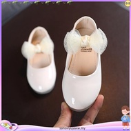 [READY STOCK] 1-7y Princess Sweet Black White Glossy Soft Comfortable Dinner Outing Cover Shoe (size