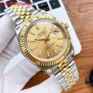100% original Rolex date just jam tangan Lelaki Automatik watches for men's 36mm diameter with free 