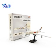 AViation 1/400 AViation A6-APD Metal Airplane Finished Model A380-800