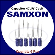 47uf 10v Capacitor 47uf 10v 47uf 10v Size 5.0x11.0mm (1 Set There Are 6 Pieces)