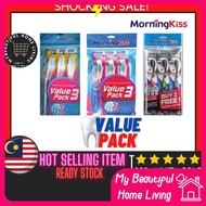 (BUY 2 FREE 1) 3pcs MorningKiss Toothbrush Morning Kiss Tooth Brush EZ Deluxe Optimus Charcoal VALUE