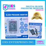 DXS INDOPLAS DIGITAL BLOOD PRESSURE MONITOR COMPLETE SET WITH AC/DC ADAPTOR