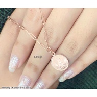 Kdr375 Coin Pendant Necklace set