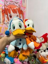 中古vintage迪士尼唐老鴨侄子睡衣款絨毛老料娃娃