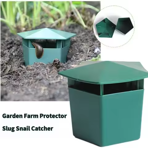 10PCS Snail Trap Catcher Reusable Pests Bait Station Tools Garden Slug Cage Farm Protector for Veget
