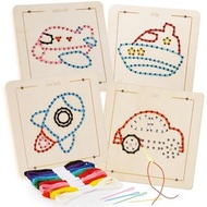 Suitable for Children 2-4 Years Old and 5-7 Years Old Old Children Old Old Lace-Up Toys, Fine Action