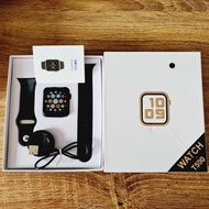 Jam smartwatch t500 plus hiwatch 6 olahraga heart rate - T500BIASA