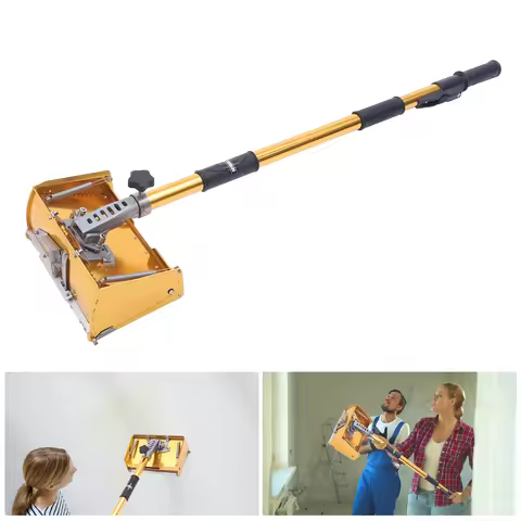 Smooth Finishing Professional Drywall Flat Box Gold-Flat Handle-Aluminum Precision Tools-Drywall She