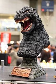 gk 白模 哥斯拉1989 巨大頭雕 當幸宗  gowrow HORIZING Godzilla (1989) 胸像