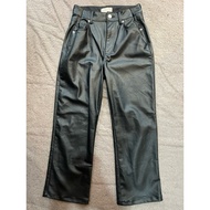 H&M Black Leather Jeans