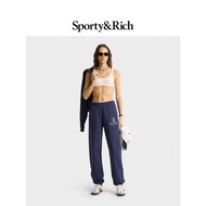 Sporty & Rich American Vintage Casual Versatile Loose Printed Sports Men's and Women's Sweatpants Tr