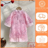 Girls' ao dai set, mid-autumn ao dai, modern ao dai for children CNY 2026 - Cam's ao dai shop - C25.
