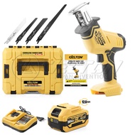 DELTON เลื่อยอเนกประสงค์ เลื่อยชักคอตรง 199V เลื่อยไฟฟ้า ไร้สาย BL Series รุ่น SB-99MKT เลื่อยคอตรง