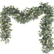 1/2/3/4/5/6/7/8/9/10/11/12pcs Artificial Eucalyptus Vines, Gold Coin Leaves Vines, Home Decor Faux G