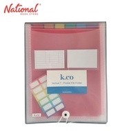 Expanding File A4 7 Pockets Vertical Colored - School & Office Supplies