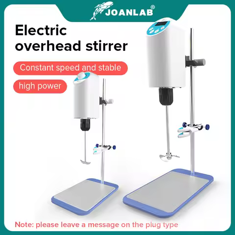 JOANLAB Official Store Laboratory Stirrer Electric Stirrer Digital Display Overhead Stirrer Lab Mixe