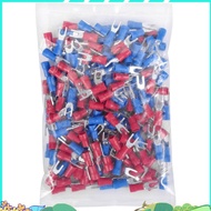 200pcs 16-14 AWG Red Blue Wire Connector Insulated Fork Terminal 4 boydhamlet