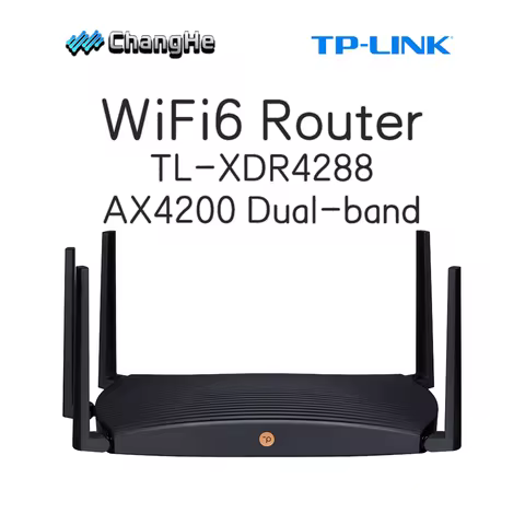 TP-LINK WiFi 6 Router Dual-Band Wireless TL-XDR4288 AX4200 2*2.5G+4*1G RJ45 ports