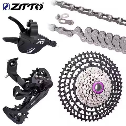 ZTTO MTB 10 Speed 11-42T 10v Groupset 11/50T Wide Range Cassette 11-36T K7 With Chain Shifter Derail