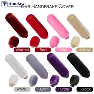 TKEY 2Pcs Car Handbrake Grip Covers Gear Shift Knob Cover Handle Plush Sleeve Winter Soft Warm Hand 