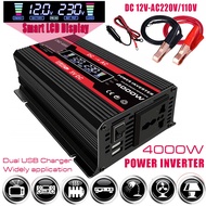 CHARMANT 4000W Dual USB Inverter 12V to 110V/220V Charge Converter Car Inverter