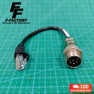 Extramic Jumper Cable Icom OPC-589 Mic/ 8 pin CB Connector to Radio Rig Icom RJ45 8 pin connector.