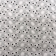 Embroidery Manufacturer Hollow Pure Hat Cotton Fabric Hollow Computer Clothing Fabric Embroidery Mac