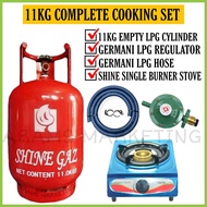 ✹Lpg Tank 11kg Shinegaz Complete Set With Single Burner (EMPTY TANK)