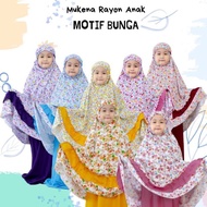New Mukena Anak Rayon Premium Motif Bunga