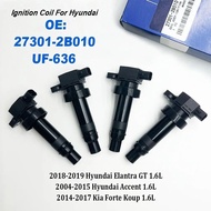 4PCS Ignition Coil 27301-2B010 273012B010 UF-636 For Hyundai Accent Elantra GT i30 Kia Soul Rio Fort