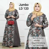 Gamis Batik Kombinasi Jumbo / Gamis Batik Halus / Gamis Batik Modern