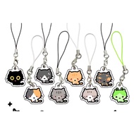 Cat motif phone decoration hook Cute funny gift Meme Meme Meme Cute keychain Keychain cute