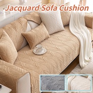 1/2/3/4 Seater Jacquard Sofa Cushion L Shape Velvet Sofa Cover Towel Anti Slip Washable Sofa Mat
