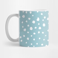 Dalmatian Spots biru, Dalmatian Dots, Dotted Printed Coffee Mugs