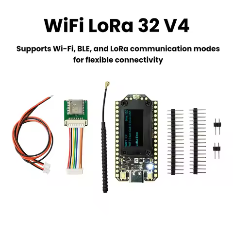 WiFi LoRa 32 V4 ESP32-S3R2 Development Board with OLED Screen Solar Charging GNSS Interface IoT Smar