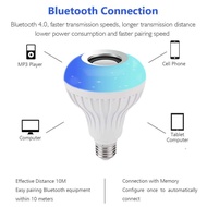 Bluetooth Speaker Bulb 2IN1 LED Music Bluetooth Speaker Remote Multifunction Design For Room, Family
