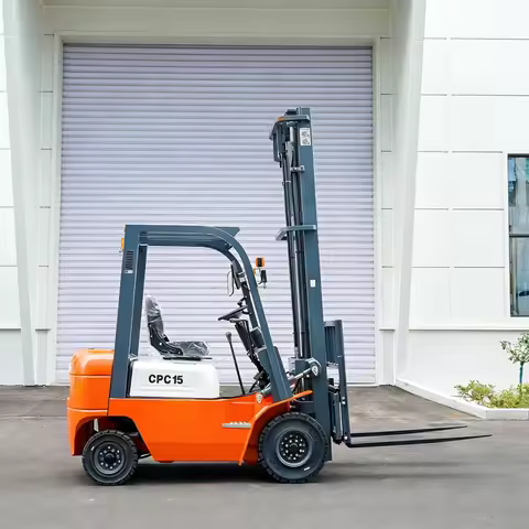 HW Diesel Forklift Truck Powered Industrial 1.5t Fork Lift Heavy Duty Forklifts Truck 3m Lifting Mat