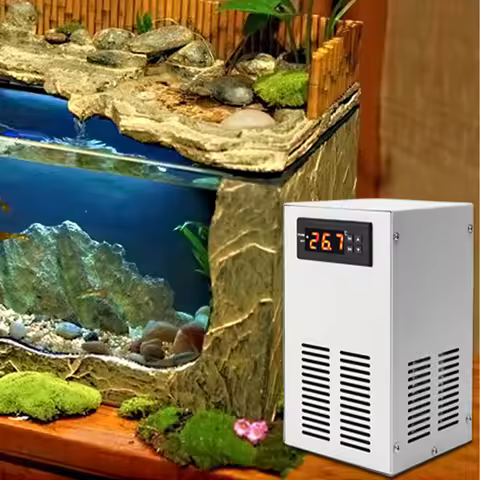 Aquarium Chiller 20L Quiet Constant Temperature Adjustable Fish Water Cooling Machine Aquarium Coole