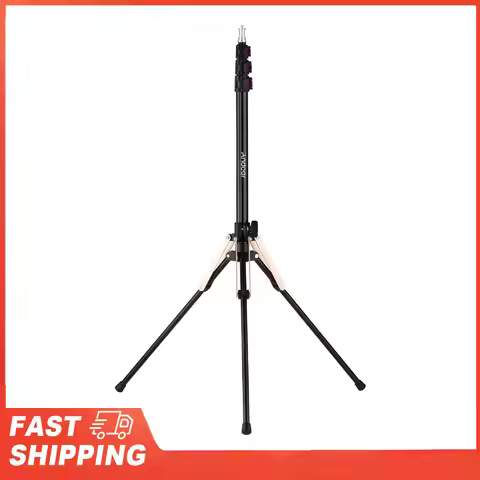 Portable Aluminum Alloy Photography Light Stand Reverse Folding Leg Stand Andoer 190cm/74.8 Inch 3-S
