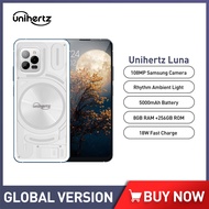 Unihertz Luna Night Vision Cellphones 8GB 256GB 108MP Smartphone Rhythm Ambient Light G99 Android 12 Dual SIM Card Mobile Phone
