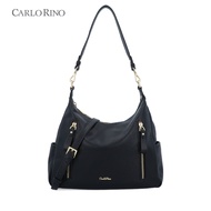 Carlo Rino Black Naomi Hobo Bag