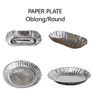 Paper Plates Silver Hotdog Kikiam Footlong