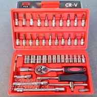 Olv HOUSEWARE Complete Screwdriver! 46pcs SOCKET Wrench SET/Complete REPAIR TOOL SOCKET TOOL KIT Fit