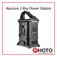 Aputure 2-Bay Power Station V Mount for Nova P300c or Amaran 100 &amp; 200 series of LED lights