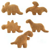 Dino Chicken Nugget Plush Decoration Soft Dinosaur Chicken Nuggets Sofa Pillow for Birthday Gifts Cr