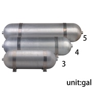 3 Gallon 4 Gallon 5 Gallon Seamless air cylinder Chrome air tank pneumatic special for air suspensio