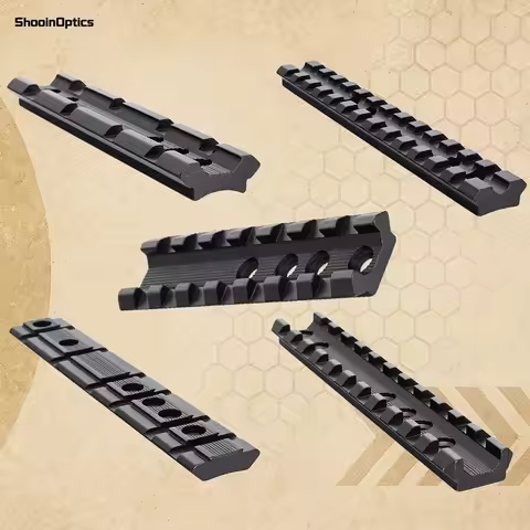 Precision Aluminum 20mm Optics Mount Base for Hunting Rifle Scopes Secure and Stable Installation