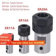 【】Motor Shaft Collet Chuck ER11 ER16 ER20 A 5-16mm Extension Rod Toolholder CNC