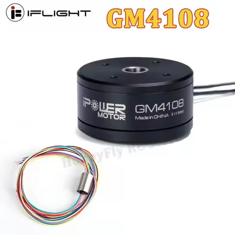 iFlight iPower Motor GM4108H-120T GM4108 4108 Brushless Gimbal Motor with 8mm Hollow Shaft / 7.9mm A